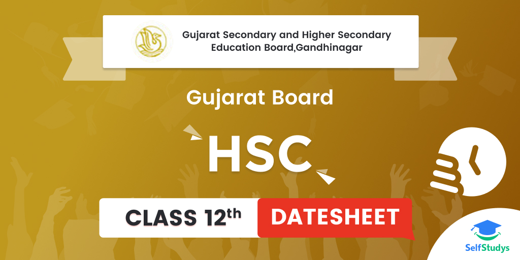 12th Board Exam Time Table 2024 Gujarat Commerce, Science and Arts