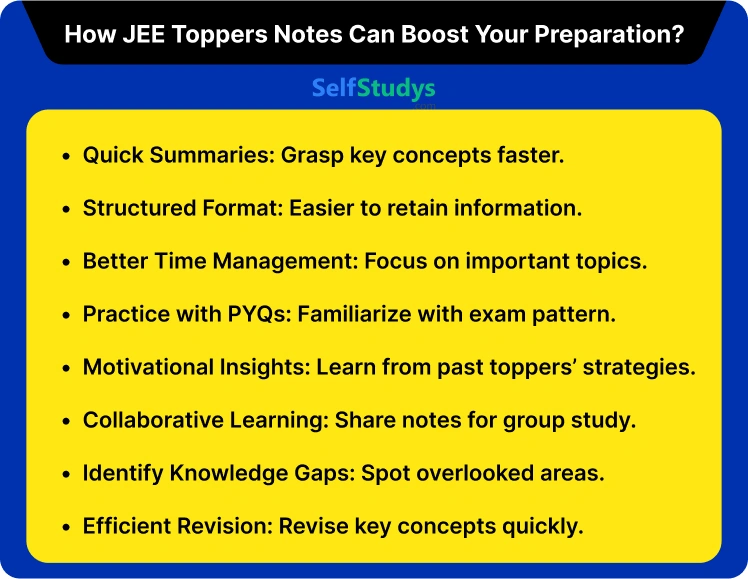 JEE Toppers notes