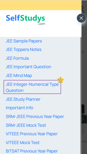 JEE numerical questions