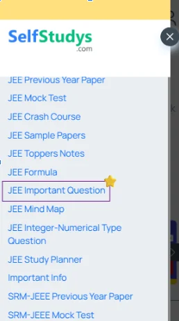 JEE Mains important questions with solutions PDF