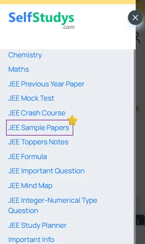 jee main sample paper 2024 pdf with solution​