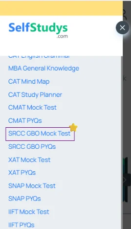SRCC GBO free mock test