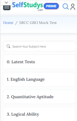 SRCC GBO mock test online