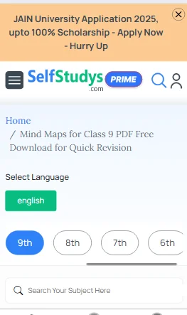 mind maps 9th Maths PDF download