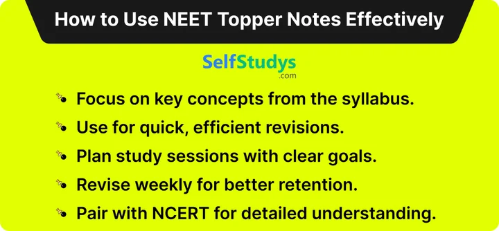 topper Physics handwritten notes for NEET 