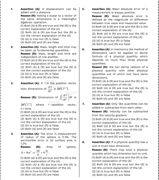 NEET assertion reason questions book
