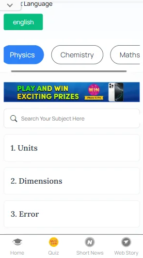 JEE Physics flashcards PDF free download
