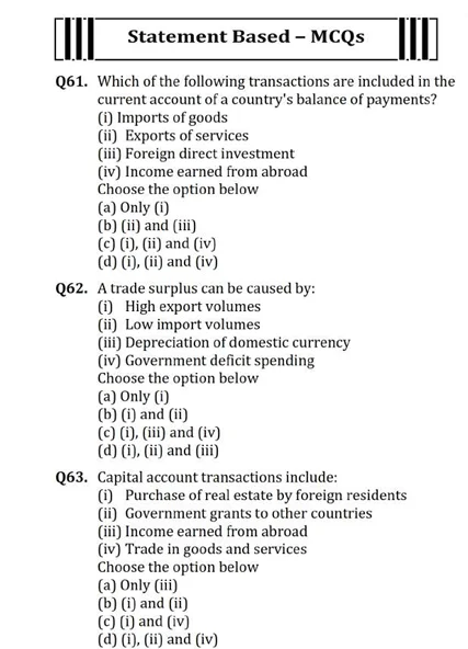 CUET most important questions