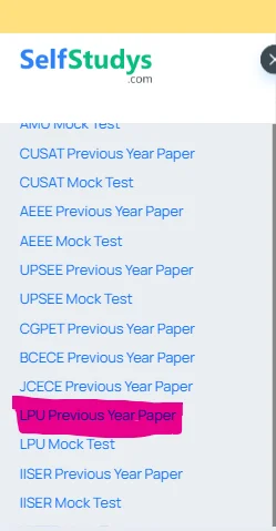 LPUNEST 2023 question paper with solution PDF