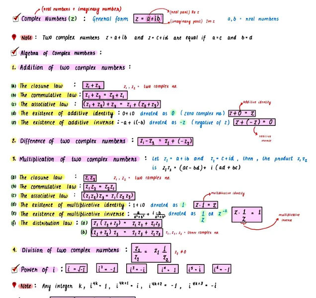 class 11 all subjects formula sheet