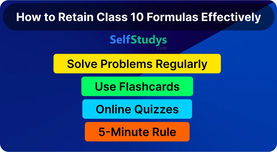 CBSE class 10 formula sheet​ PDF