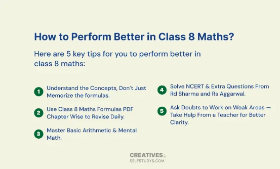 How to Perform Better in Class 8 Maths