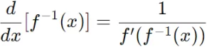 Derivative of Inverse Function