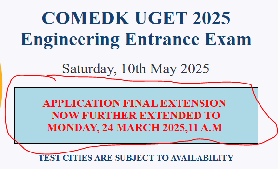 COMEDK UGET registration 2025