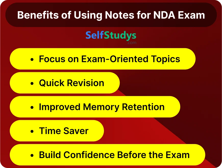 Benefits of Using Notes for NDA Exam