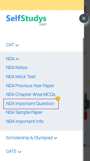 One Word Substitution important questions for NDA PDF download