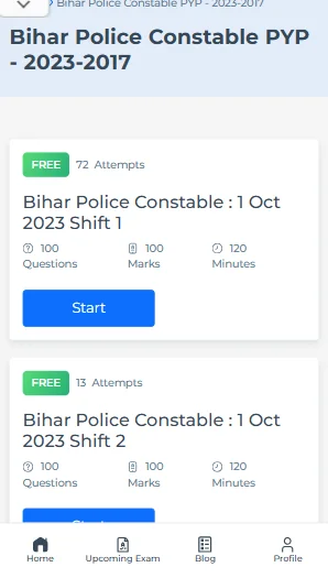 Bihar Police Constable previous year question paper with solutions