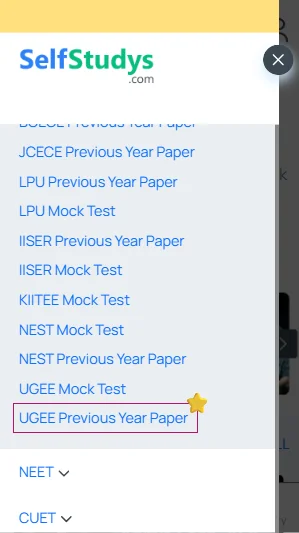 UGEE question paper 2024 PDF