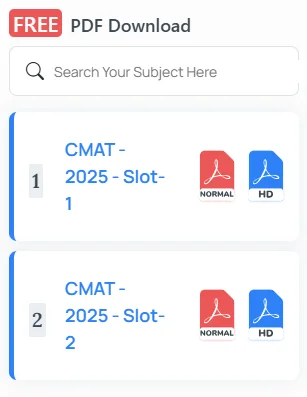 CMAT previous year paper