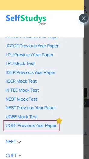 UGEE PYQ​