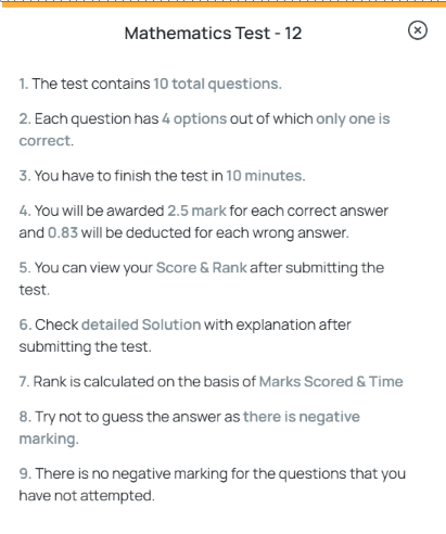 Maths NDA Mock Test