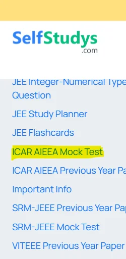 ICAR AIEEA UG free mock test