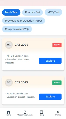 free online CAT mock test​