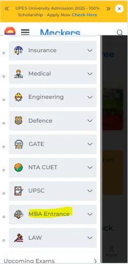 online CAT mock test 2025