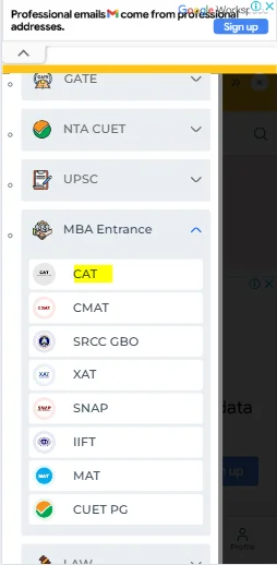 CAT 2025 mock test free