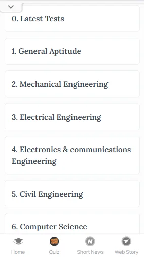 GATE exam mock test​