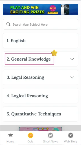 GK notes for CLAT exam