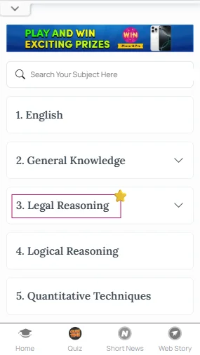 CLAT Legal Reasoning notes PDF