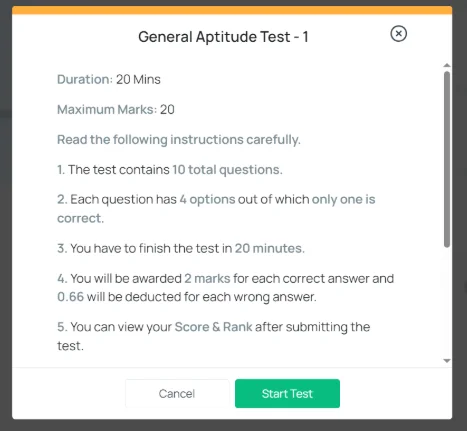 GATE mock test​