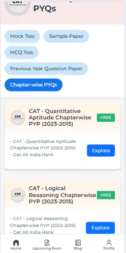 CAT previous questions chapter-wise online