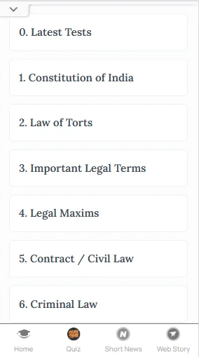 Legal Reasoning practice test online for CLAT