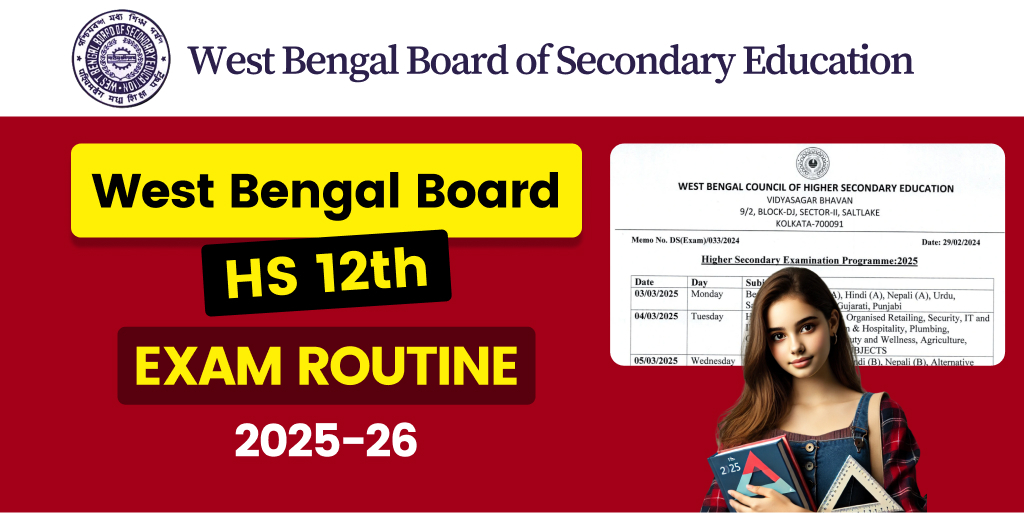 HS Exam Routine 2026 West Bengal Board