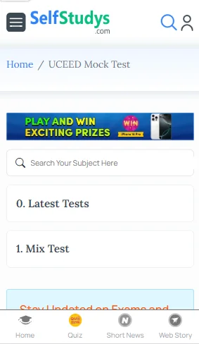 UCEED online mock test free