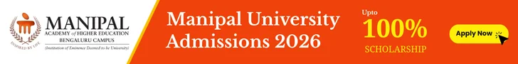 Manipal University Admissions 2026