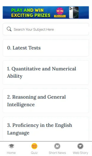 NPAT BBA mock test