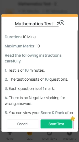 NATA mock test online