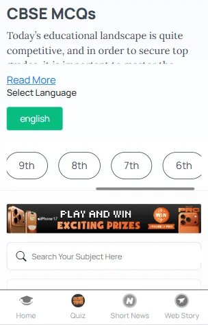 CBSE Class 7 MCQ questions