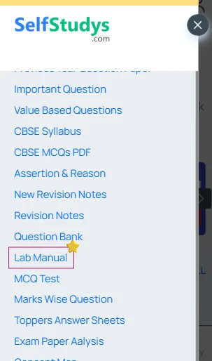 CBSE lab manual Class 9