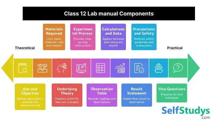 What is included in selfstudy lab manual class 12