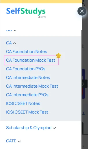 CA Foundation mock test