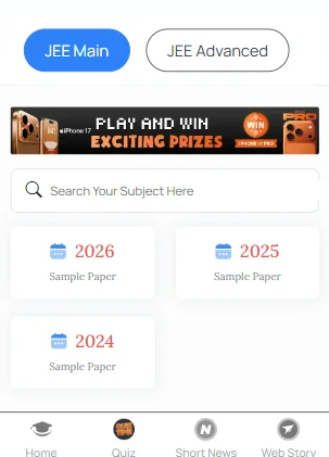 JEE Main sample paper PDF with solutions