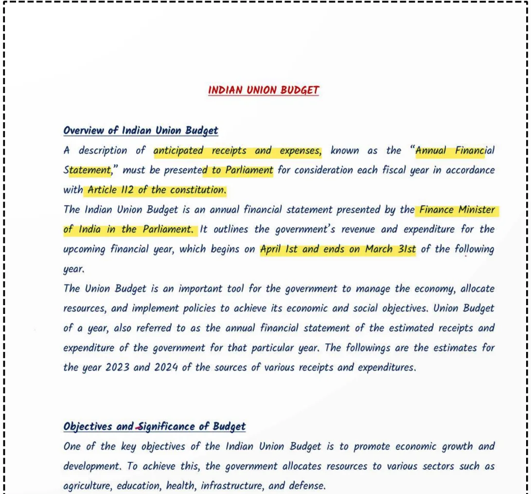 Economic & Business Environment ICSI CSEET Notes