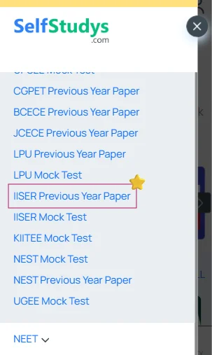 IISER chapter wise previous year questions with solutions PDF​