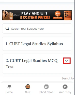CUET Legal Profession in India MCQ questions