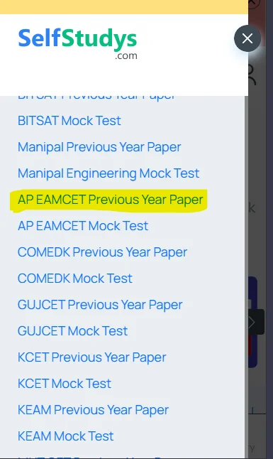 AP EAPCET chapter wise previous year questions with solutions PDF​