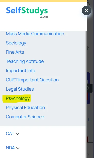 CUET Therapeutic Approaches MCQs with answers